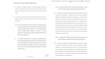 Páginas de un documento judicial impreso en inglés con párrafos de texto numerados y anotaciones en los márgenes