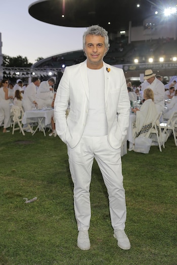 Mario Massaccesi fue uno de los invitados de la tercer edición de Le Diner en Blanc en el Hipódromo de San Isidro