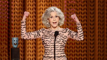 Jane Fonda y un particular