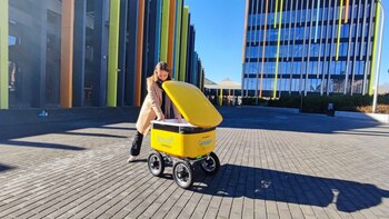 Robot autónomo de Glovo. (foto: