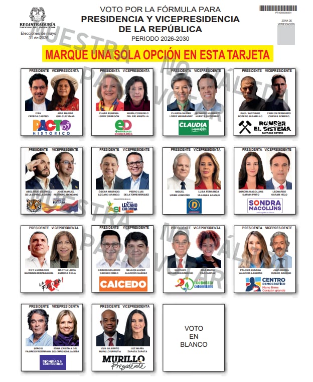 A diferencia de Clara López, que adherirá a Iván Cepeda, el exministro Luis Gilberto Murillo anunció que mantendrá su candidatura de cara a la primera vuelta - crédito Registraduría Nacional del Estado Civil