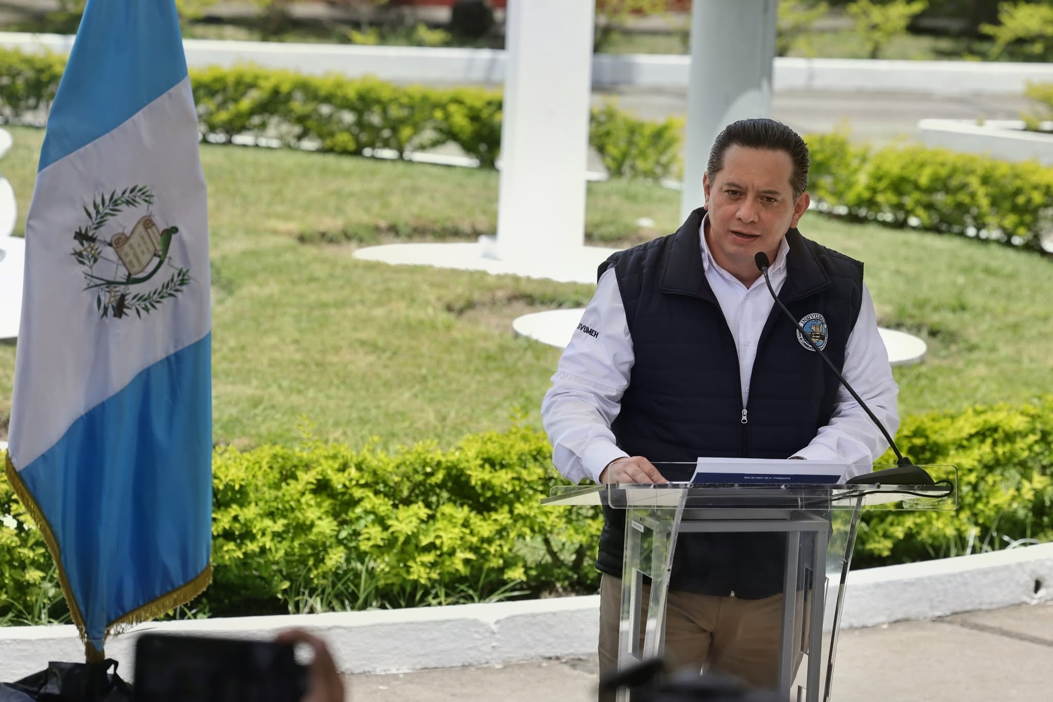 Edwin Rojas, director del INSIVUMEH en conferencia de prensa brinda detalles del fenómeno del Niño en Guatemala (Diario de Centroamerica)