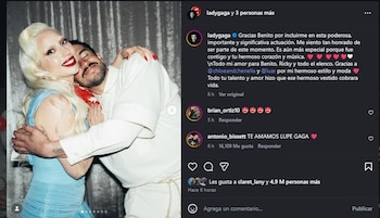 Lady Gaga envió un mensaje