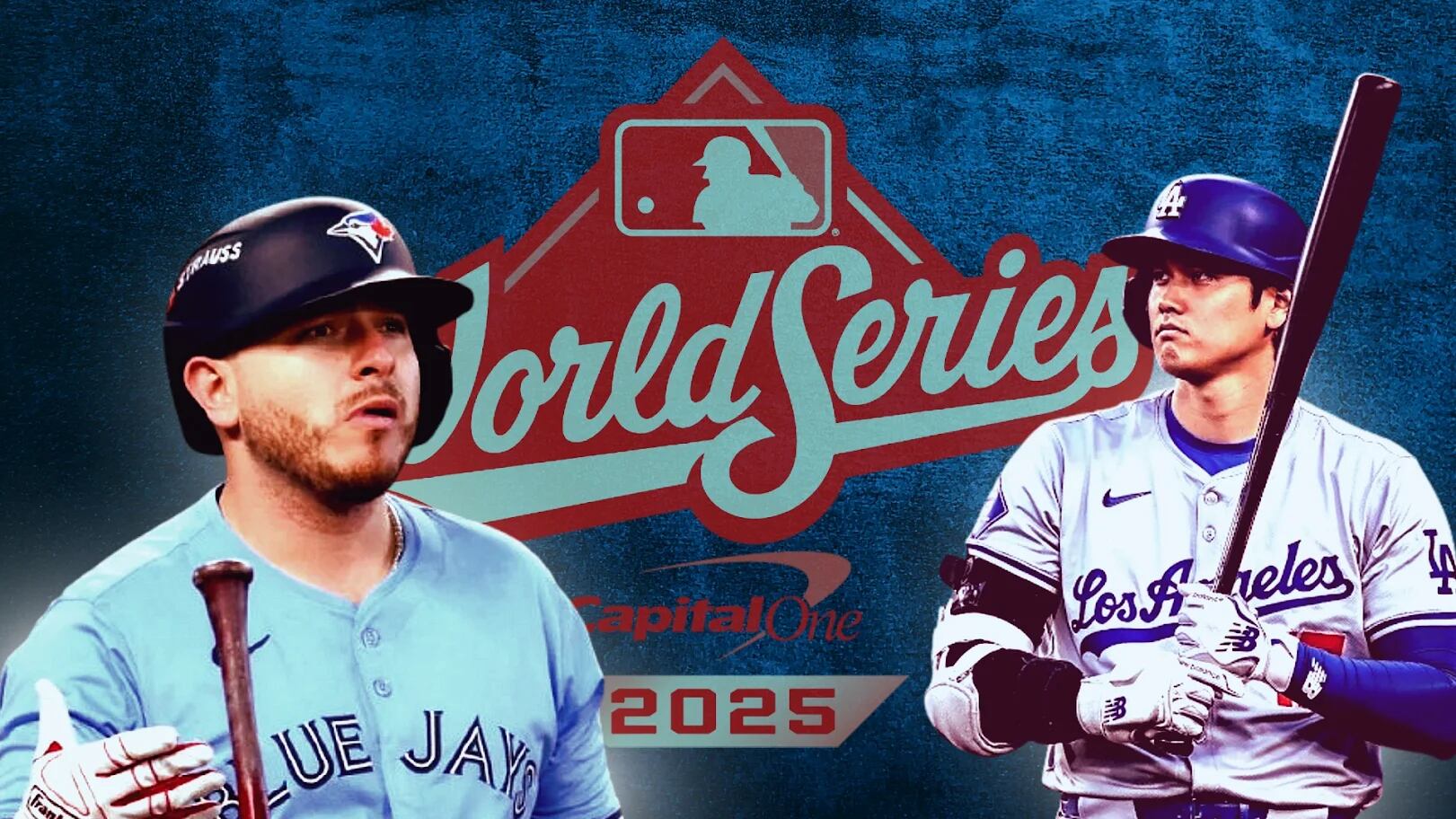 El mexicano Alejandro Kirk de los Blue Jays Y Shohei Ohtani de los Dodgers listos en el Rogers Centre para el Juego 7 de la Serie Mundial 2025, buscando llevar a sus equipos al título del Clásico de Otoño. (Ilustración: Zurisaddai González)
