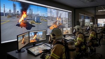 Cómo se usa la realidad virtual para simular incendios y catástrofes en tiempo real