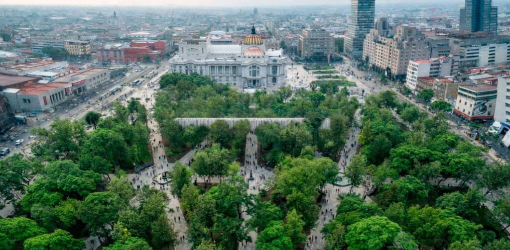 Entre las instalaciones sobresale “El muro”, proyecto ganador del Concurso Arquine No. 28. (Mextrópoli)