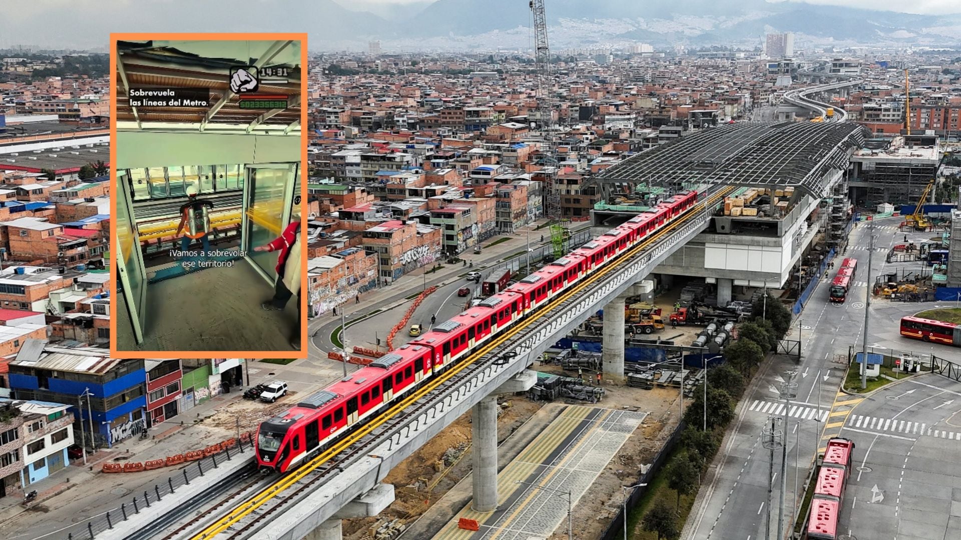 El video proyecta un avance del 83,73 % en la primera línea del Metro de Bogotá a septiembre de 2026 (Reuters-Captura de video)