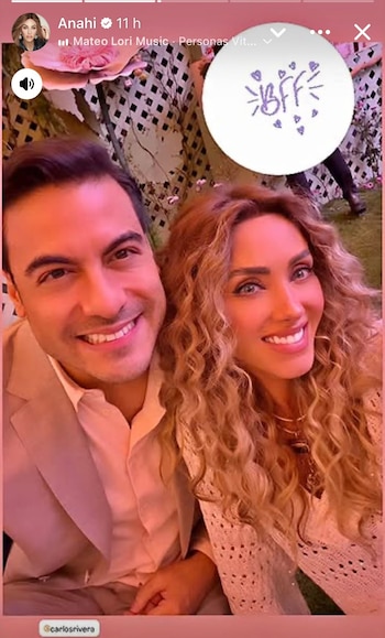 Carlos Rivera y Anahí son grandes amigos desde que trabajaron en "¿Quién es la Máscara? para Televisa
(Anahí)