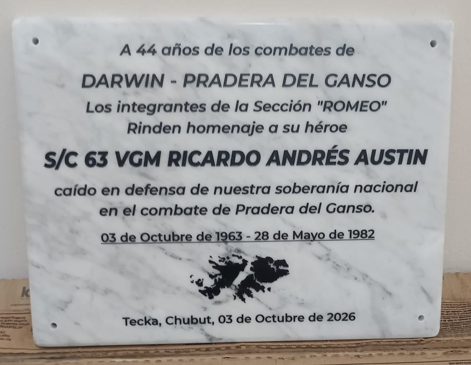 Los veteranos de la sección se propusieron homenajear a sus caídos en el seno de las comunidades donde pertenecían