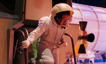Fátima Méndez Mata viajó a Huntsville, Alabama, para participar en un campamento espacial y ser astronauta por una semana. (Foto cortesía Fátima Méndez Mata)