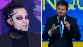 Fue a Los 8 Escalones y sorprendió a Guido Kaczka con su particular look: “Soy tu versión alternativa”