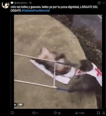 Debate 2026: usuarios convierten cruces entre candidatos en memes durante la tercera jornada en redes. Captura: X.