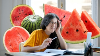 No tomes sandía si sufres