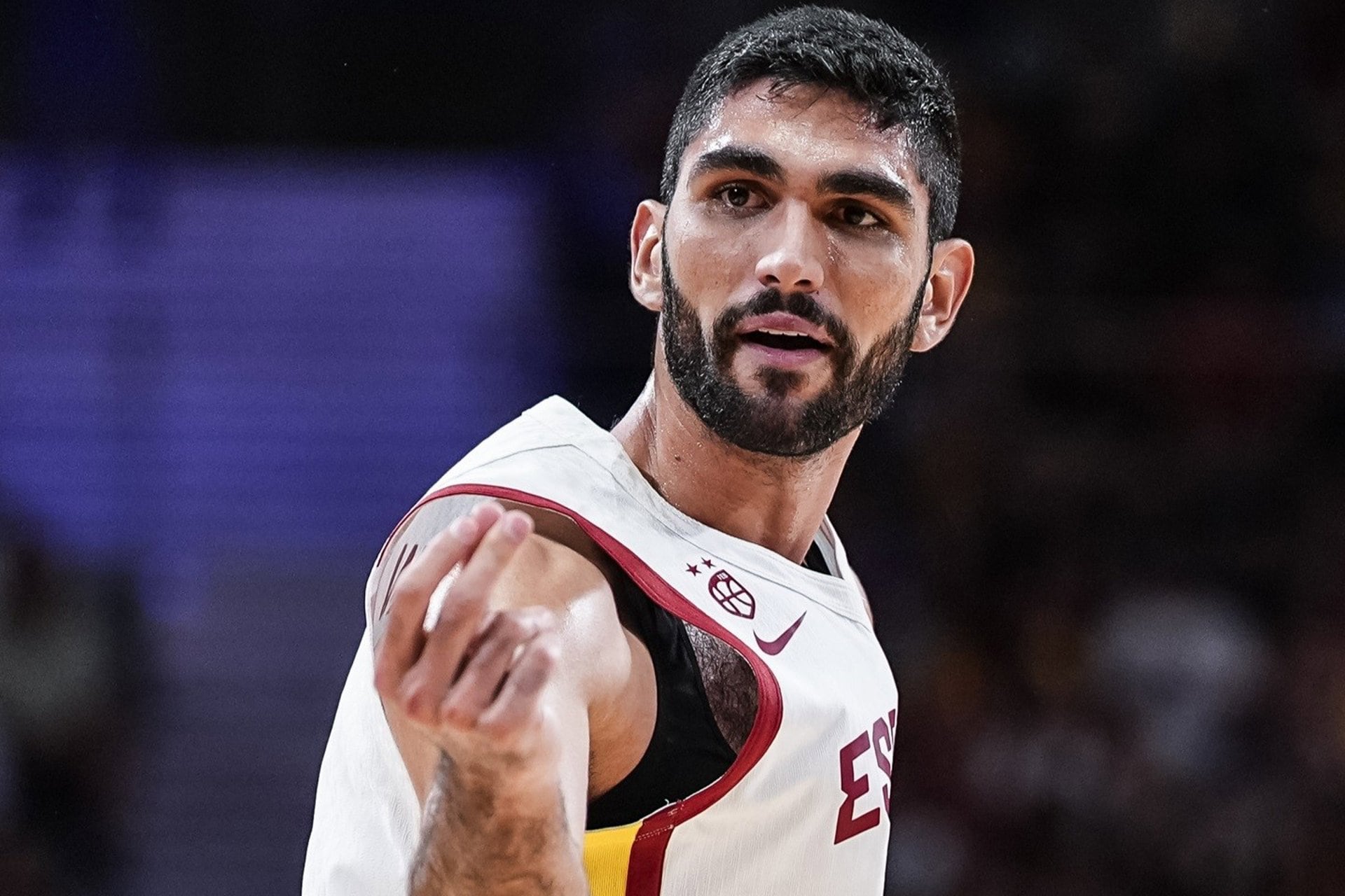 El ala-pívot de los Dallas Mavericks y de la selección española, el canario Santi Aldama.
OSCAR J. BARROSO / AFP7 / EUROPA PRESS