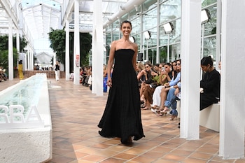 Blanca Romero y su hija Lucía Rivera desfilan juntas en la Mercedes-Benz Fashion Week (Europa Press)