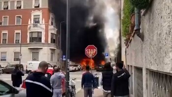 Fuerte explosión en el centro de Milán