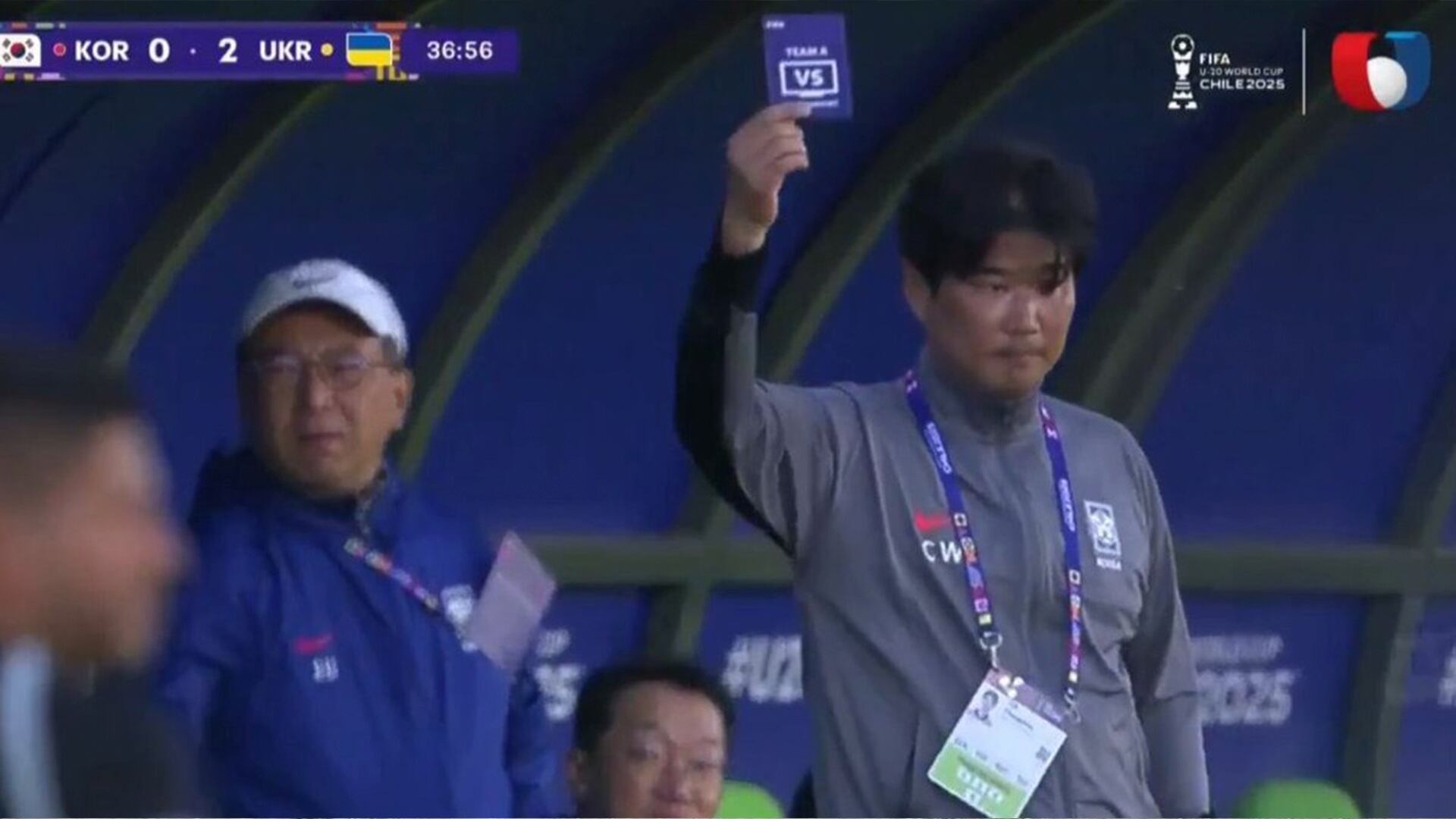 El momento en el que el DT de Corea del Sur realizó el pedido