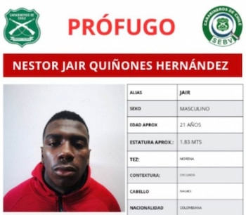 El hoy detenido fue condenado por un crimen que cometió cuando era menor de edad - crédito Carabineros