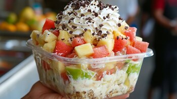 Este coctel de frutas es