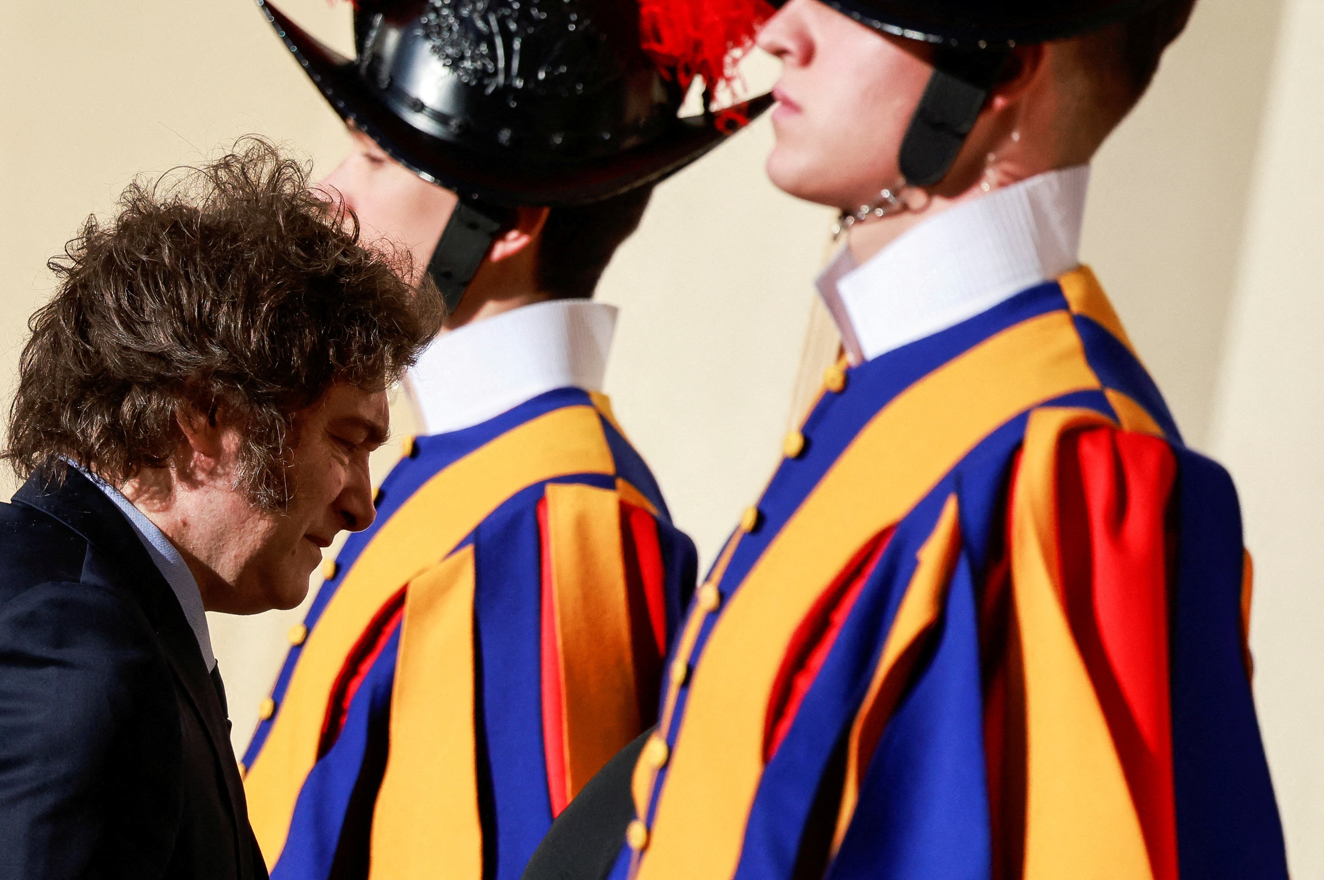 Milei ya se encuentra en el Vaticano (REUTERS/Yara Nardi)