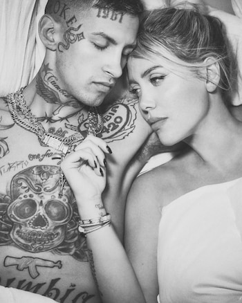 Wanda Nara y L-Gante, de