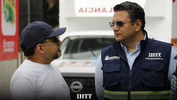 El comisionado Emilio Maldonado informó que cualquier ajuste de tarifas será sometido a análisis técnico y diálogo. (Cortesía: Transporte Honduras)