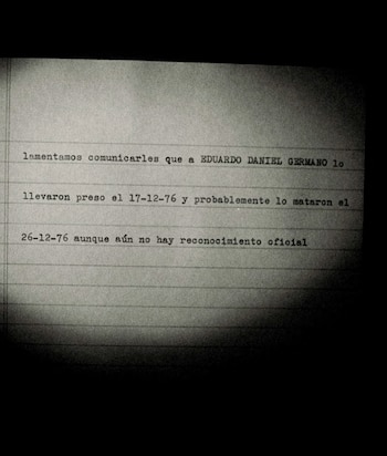 Carta anónima recibida por la