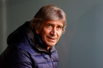 Manuel Pellegrini, durante el partido
