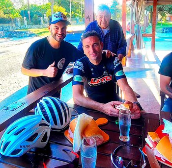 Marcos, su padre y Lionel