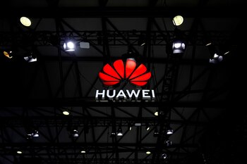 Un logotipo de Huawei se