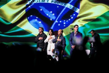 Jair Bolsonaro encabeza la Conferencia de Política de Acción Conservadora en Brasil (REUTERS/Anderson Coelho)