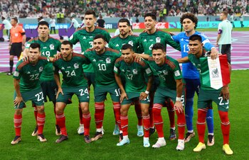El once inicial de México,
