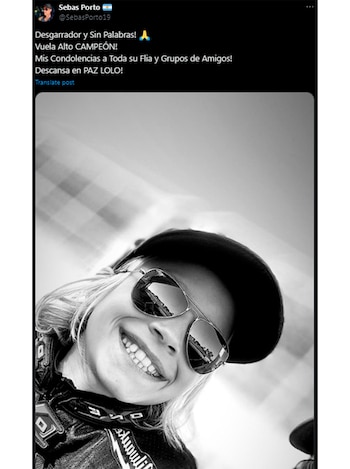 El mensaje de Sebastián Porto