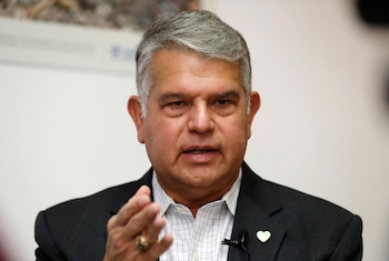 El candidato opositor Luis Parada