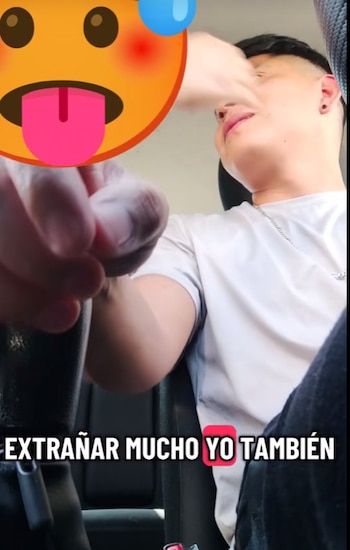 El conductor compartió la grabación