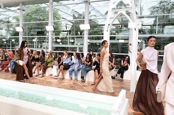 Blanca Romero y su hija Lucía Rivera desfilan juntas en la Mercedes-Benz Fashion Week (Europa Press)