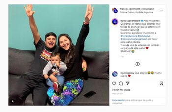 El posteo de Francisco Benítez