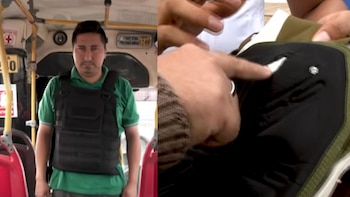 Empresarios del transporte adquieren chalecos y prendas con protección balística ante extorsión y ataques armados contra el transporte público - Créditos: Captura de pantalla de Panamericana TV.