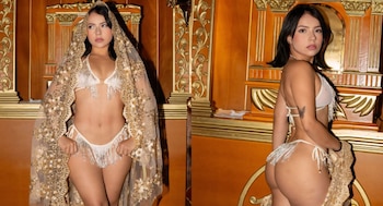 Estas son las polémicas fotos que pusieron en el ojo del huracán a la creadora de contenido - crédito @aidacortesmusic/Instagram