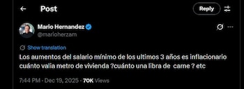 Mario Hernández hizo un