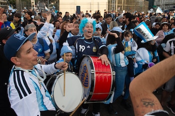 Festejos en el Obelisco - Argentina 3-2 Egipto