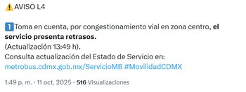 Retrasos en el servicio generados
