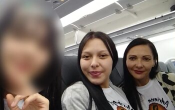 La joven viajó a territorio