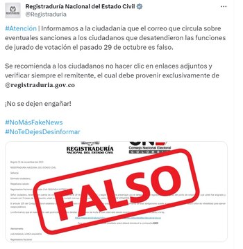 La Registraduría Nacional del Estado