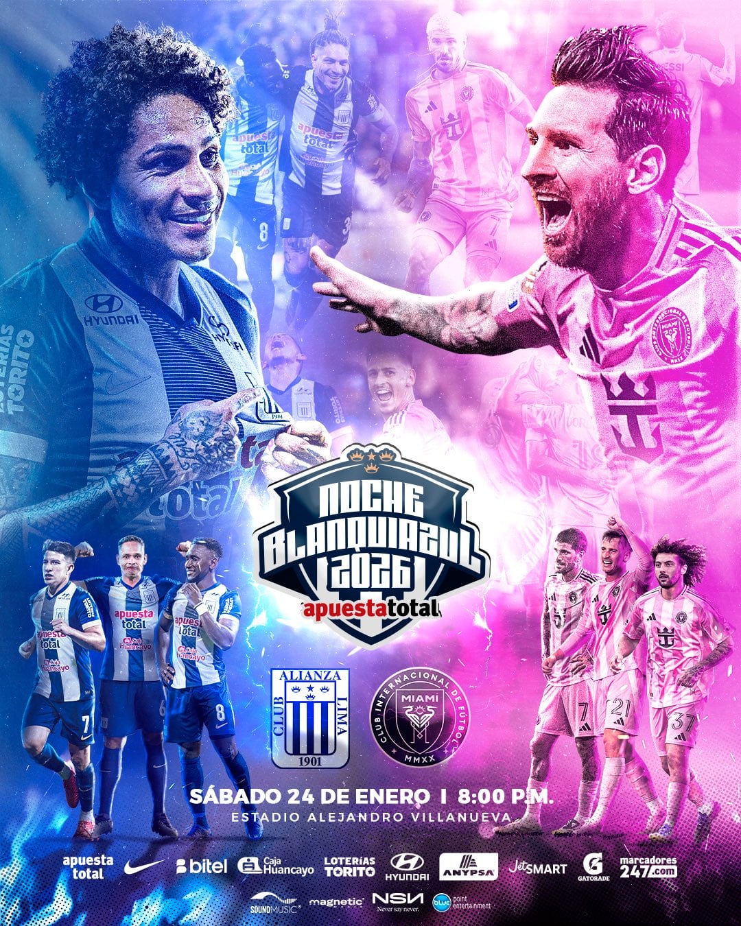 Alianza Lima enfrentará a Inter Miami por la Noche Blanquiazul 2026