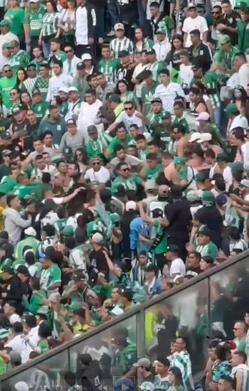 El partido entre Atlético Nacional