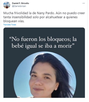 Rechazo por declaraciones de Nany