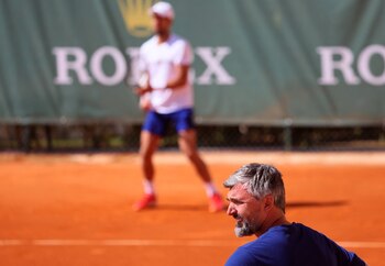 Goran Ivanisevic junto a Djokovic