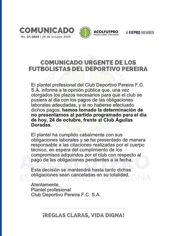 A través de Acolfutpro, los