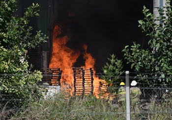 Incendio en Francisco Álvarez